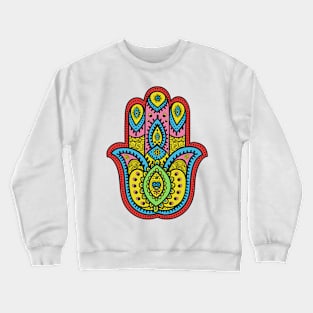 Hippie Love Hamsa (4) Crewneck Sweatshirt